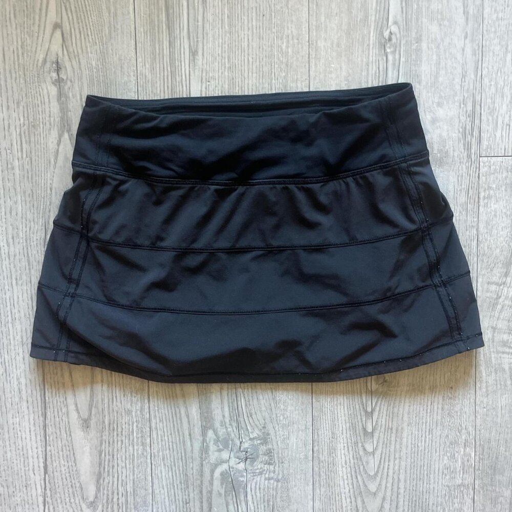 Black Lululemon pace rival tennis skirt // Size 4